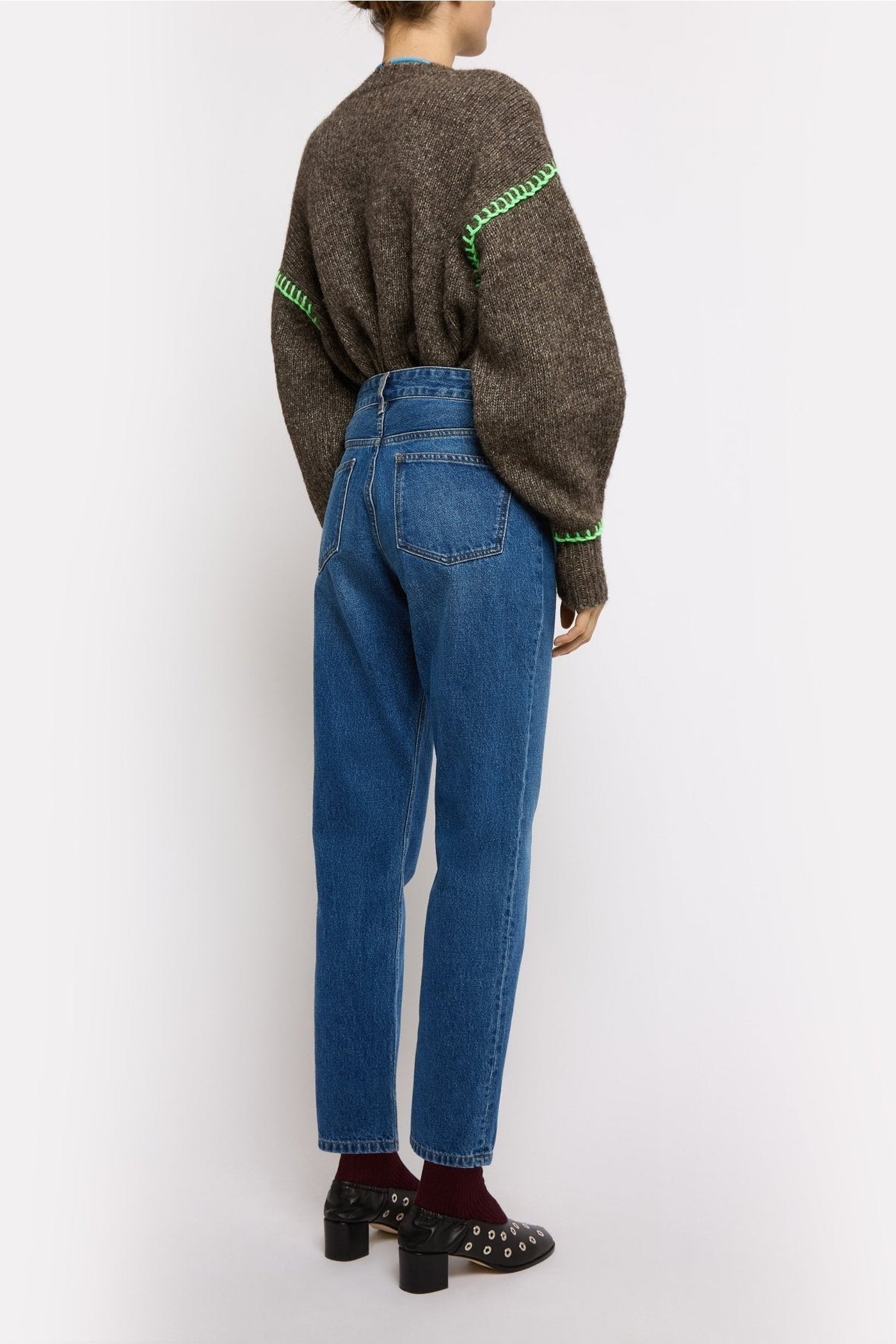Jean Glory taille haute - Bleu