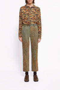 Jean Iggy en coton - Chocolat