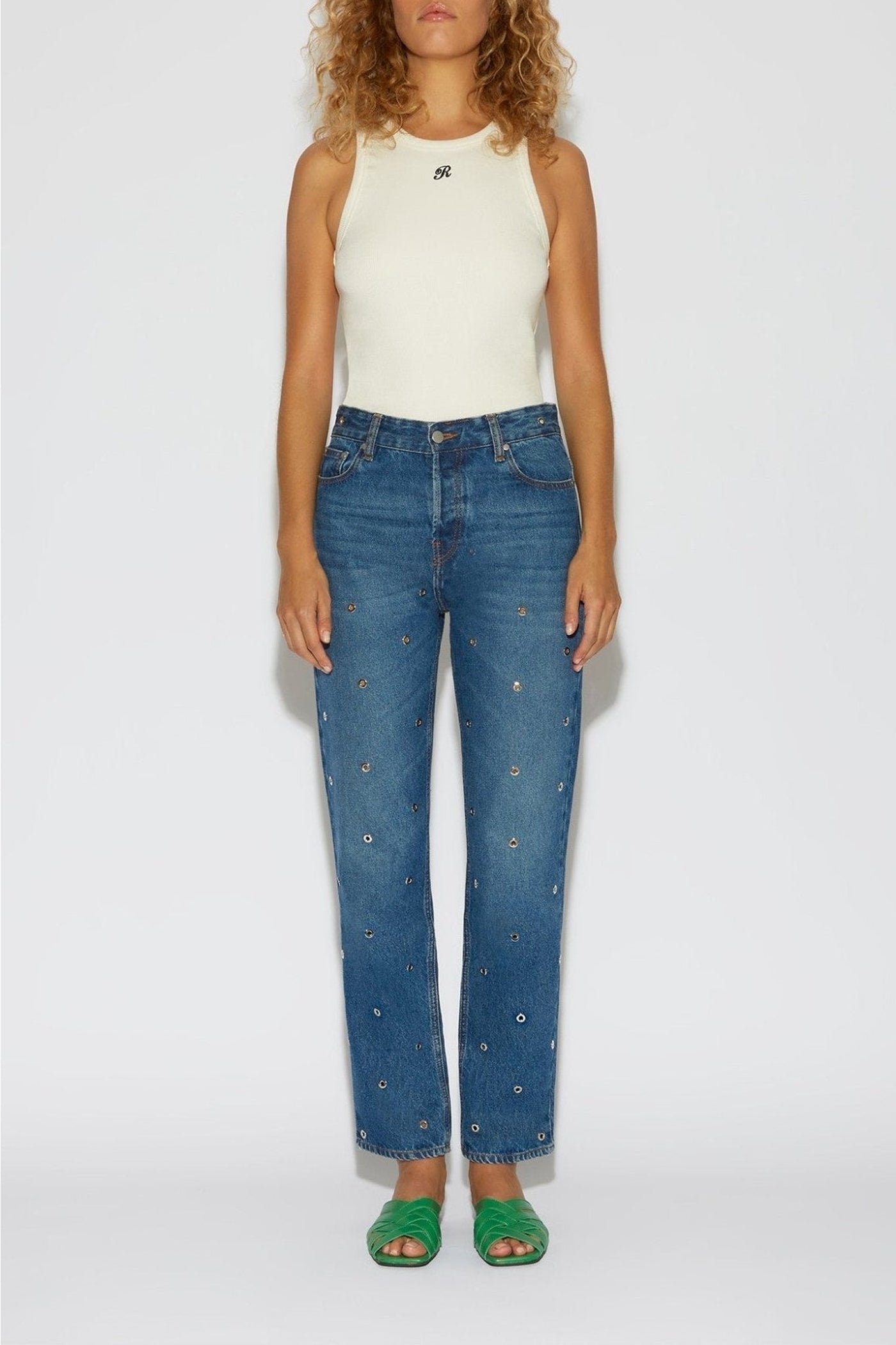 Jean Walk taille haute - Bleu