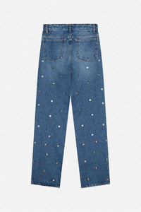 Jean Walk taille haute - Bleu
