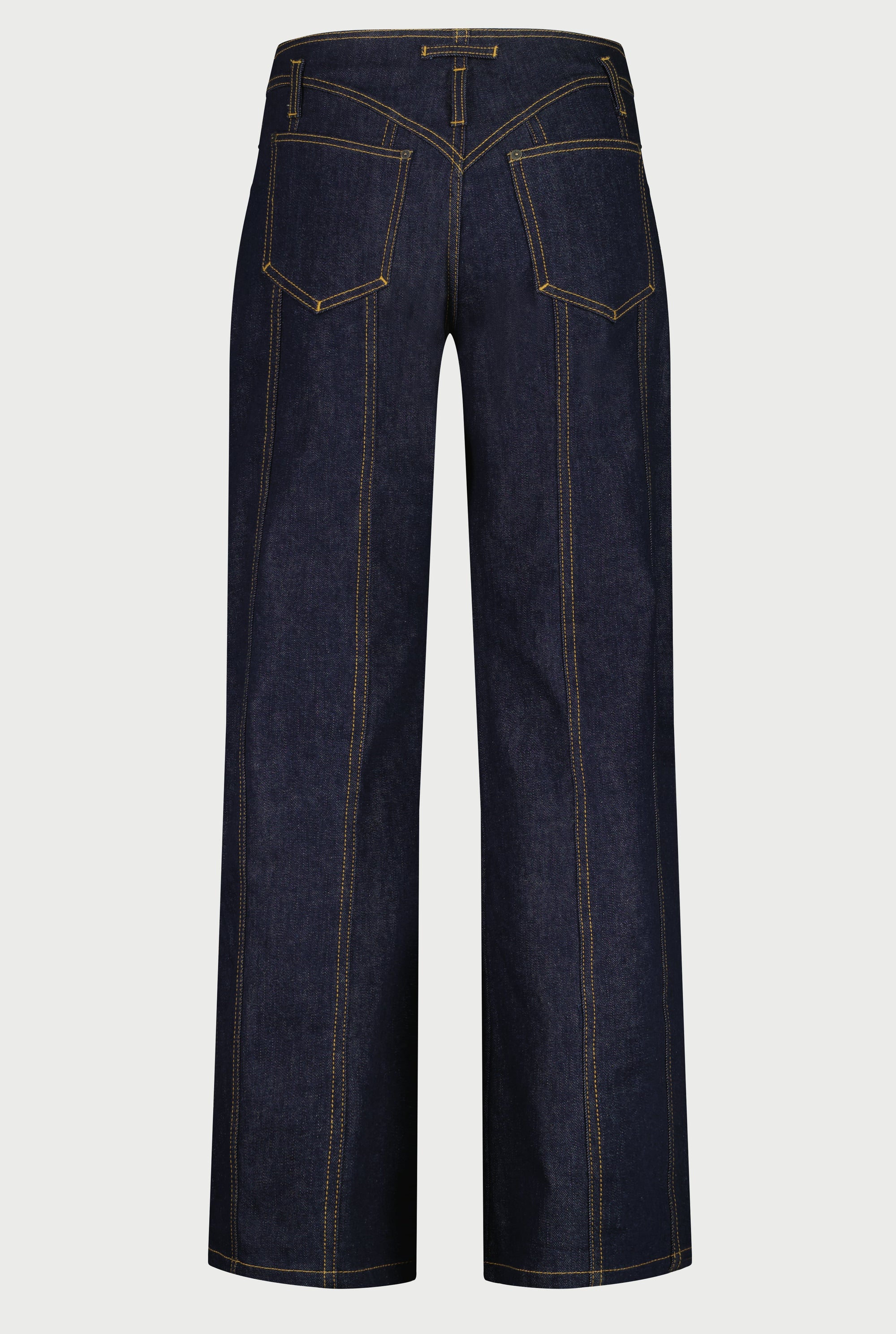 Pantalon Flower à lacets en denim - Indigo