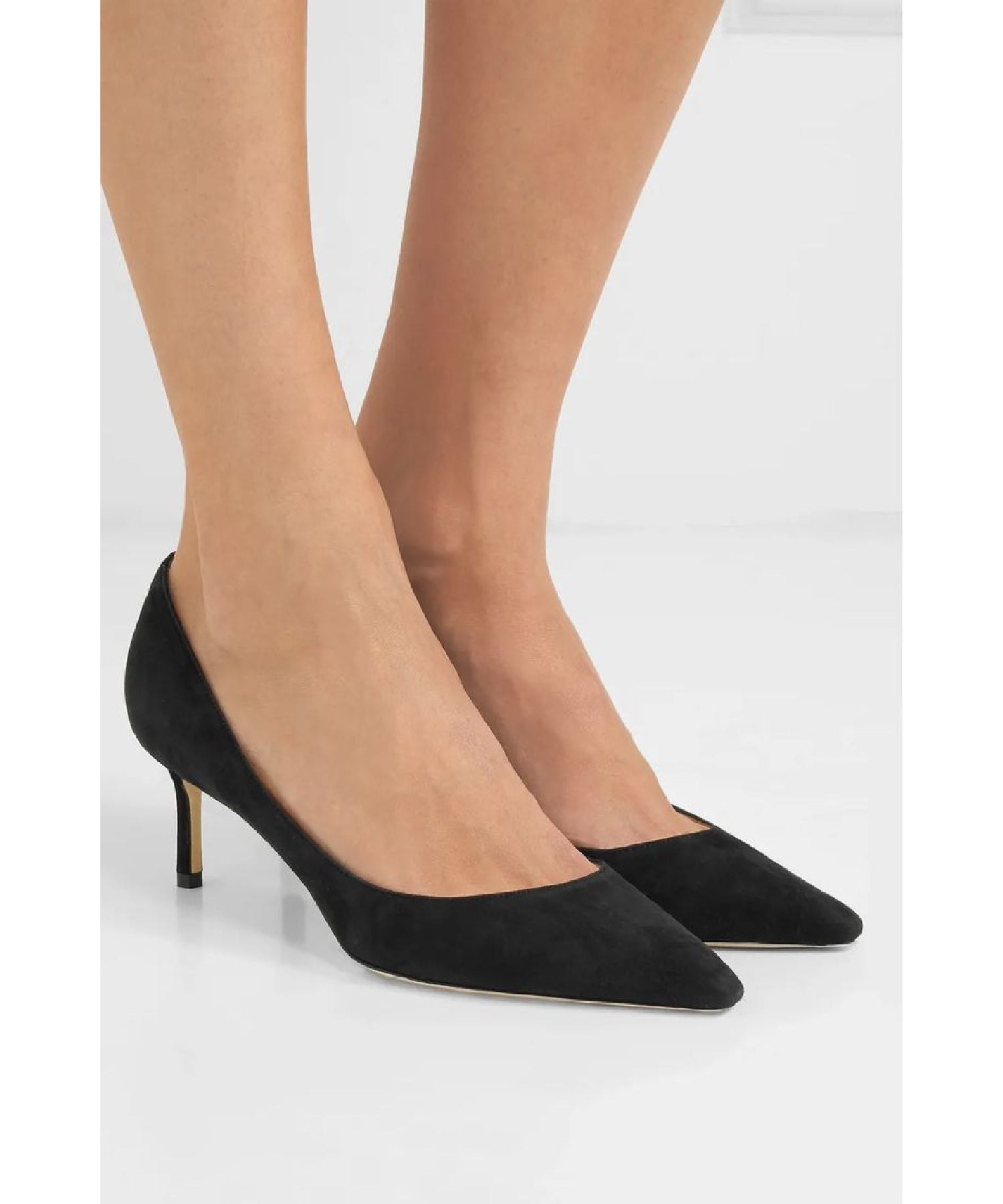 Irena round-toe pumps 65 in suede - Black
