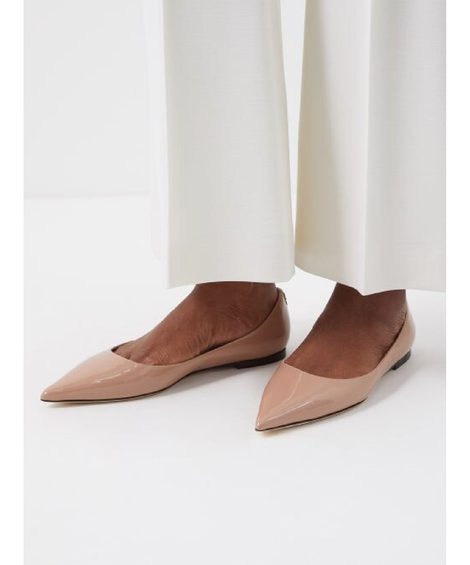 Ballerines Alina plates verni rose - Powder Pink
