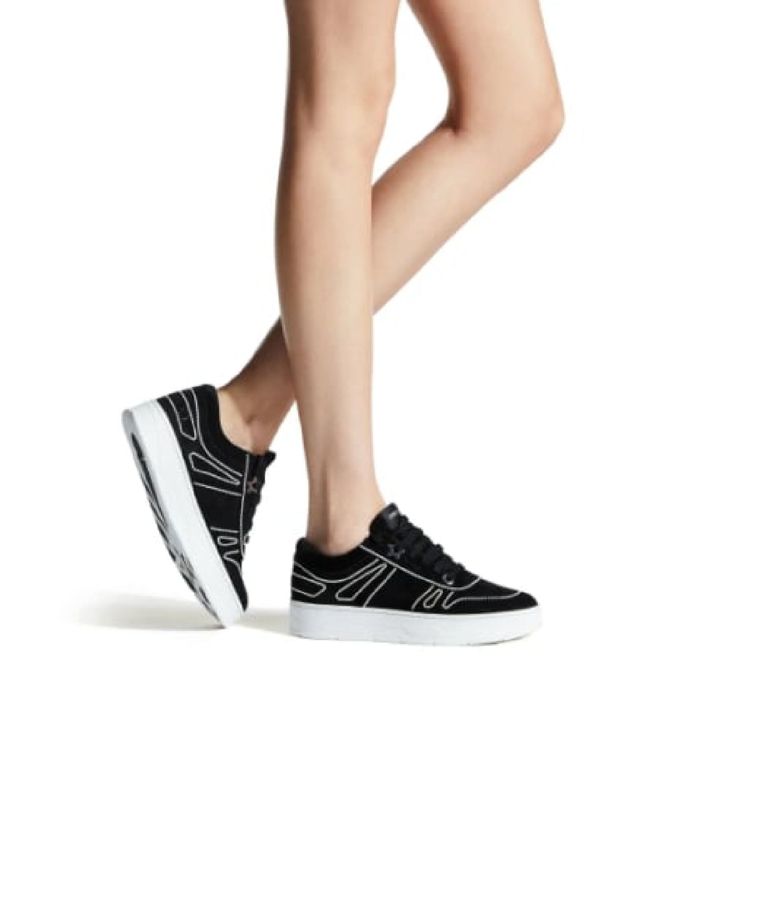 Sneakers Hawaii - Black & Crystal