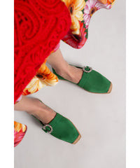 Mocassins Dru à boucle sertie de cristaux - Malachite & Crystal