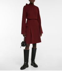 Bottes Yomi en cuir avec doublure shearling - Black & Natural