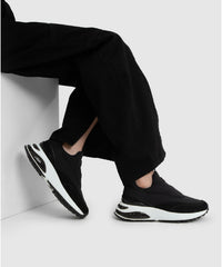 Sneakers Memphis en néoprène et cuir mix - Black Mix