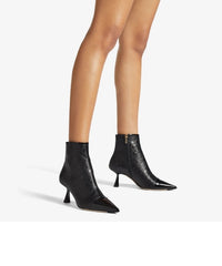 Bottines Kix 65 en cuir verni avec logo - Black Intense