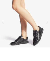 Sneakers Lumière en cuir avec paillettes - Black & Anthracite