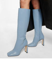Kinsey 95 high leather boots - Smoky Blue