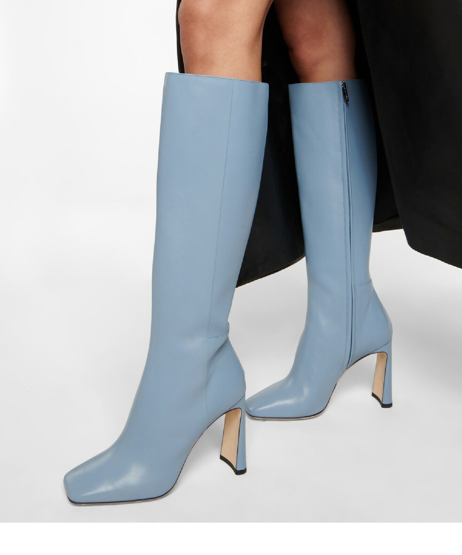 Kinsey 95 high leather boots - Smoky Blue