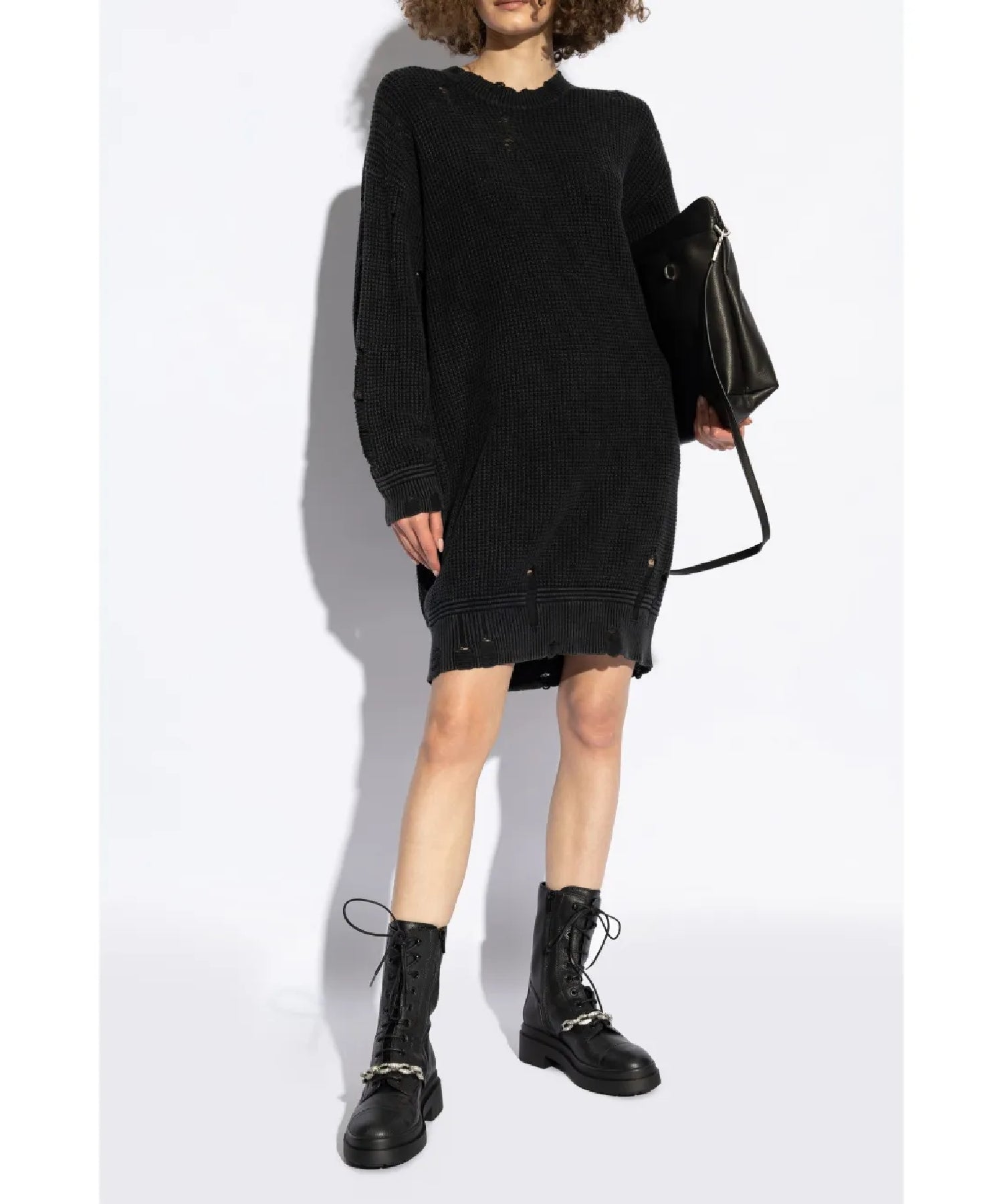 Nari leather boots - Black & Anthracite