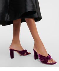 Mules Avenue 85 en velours - Dark Green