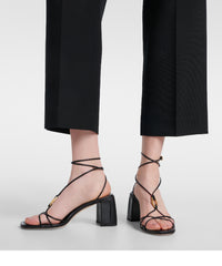 Sandales Onyxia 70 en cuir - Black & Gold