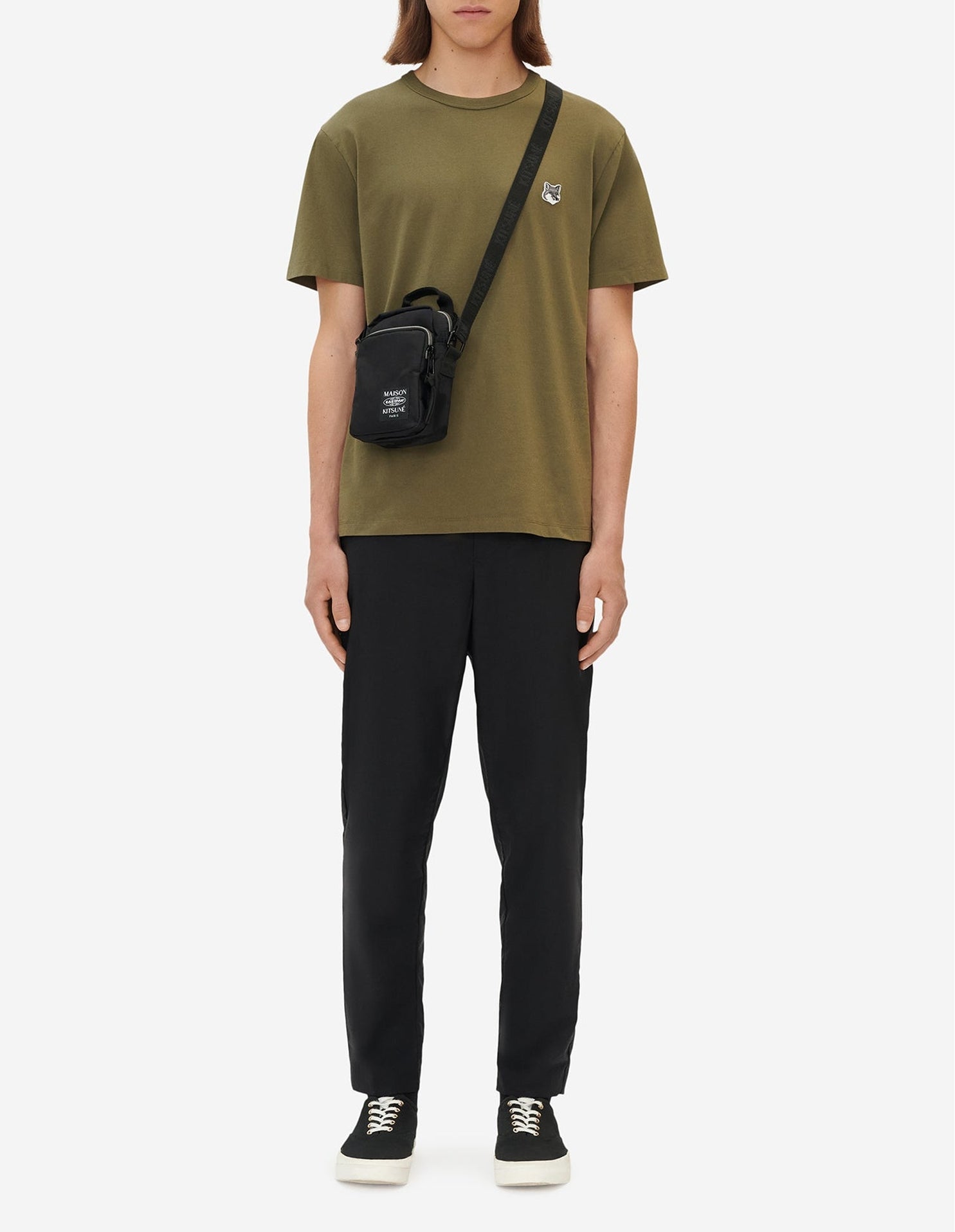 T-shirt avec écusson - Khaki Grey