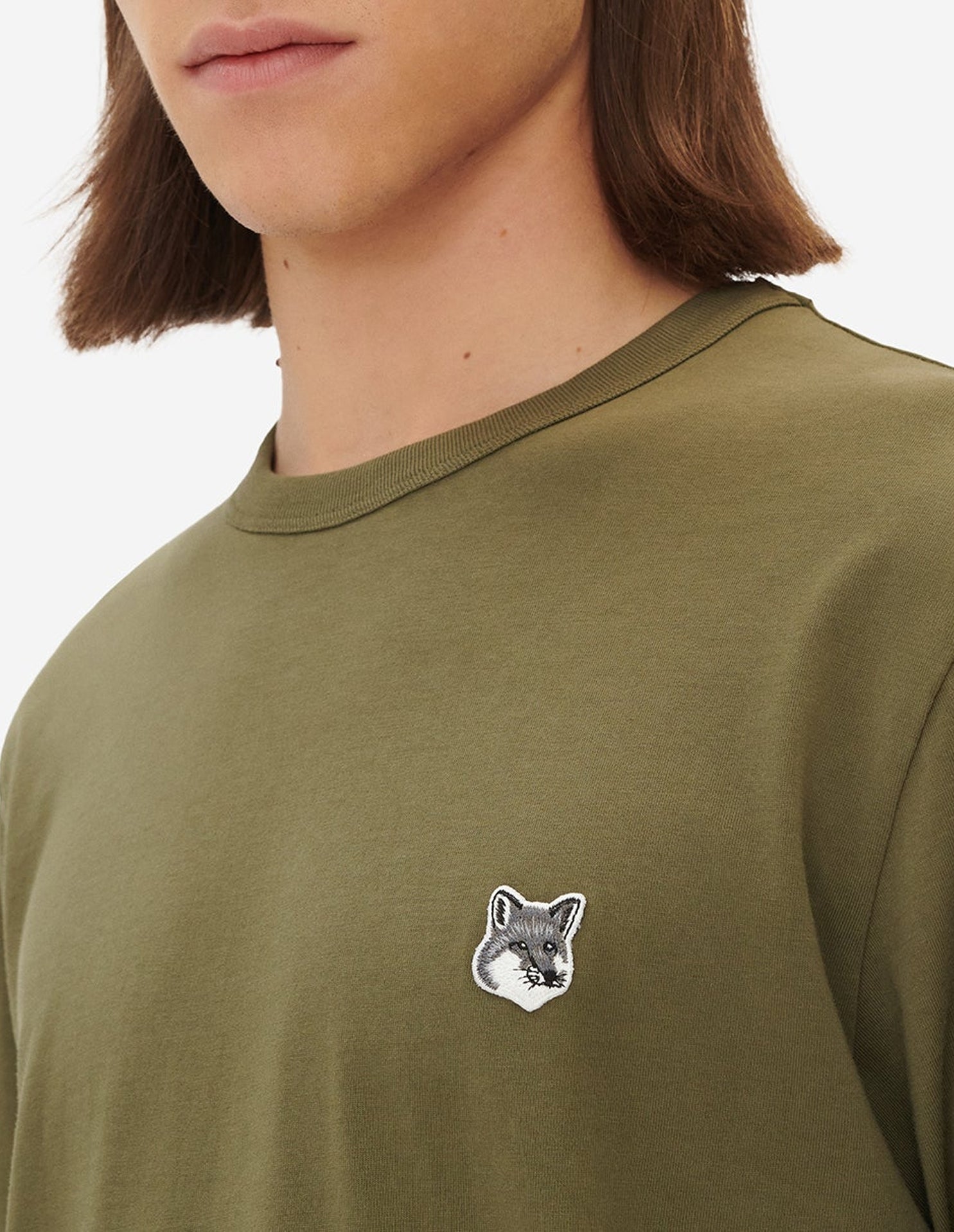 T-shirt avec écusson - Khaki Grey