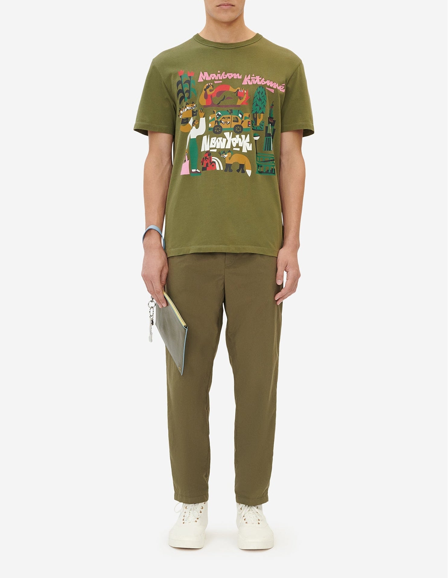 T-shirt avec impression - Khaki Grey