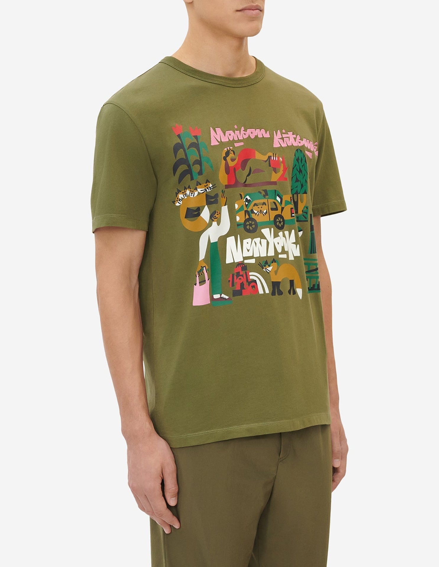 T-shirt avec impression - Khaki Grey