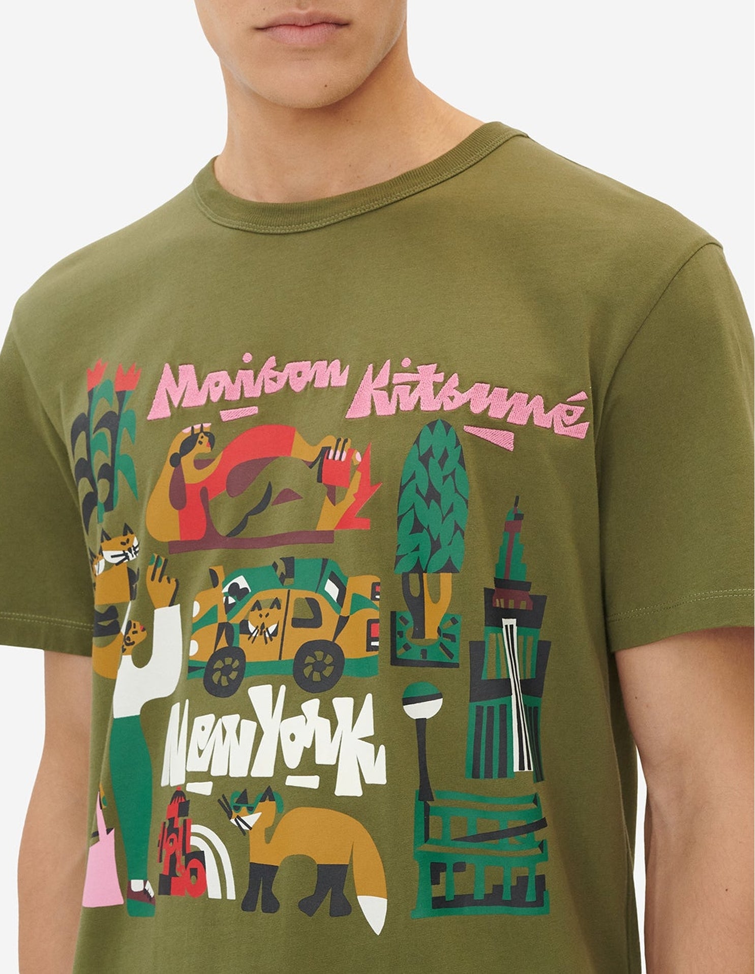 T-shirt avec impression - Khaki Grey