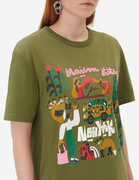 T-shirt avec impression - Khaki Grey