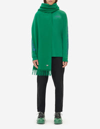 T-shirt à manches longues avec inscription - Deep Green