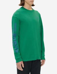 T-shirt à manches longues avec inscription - Deep Green