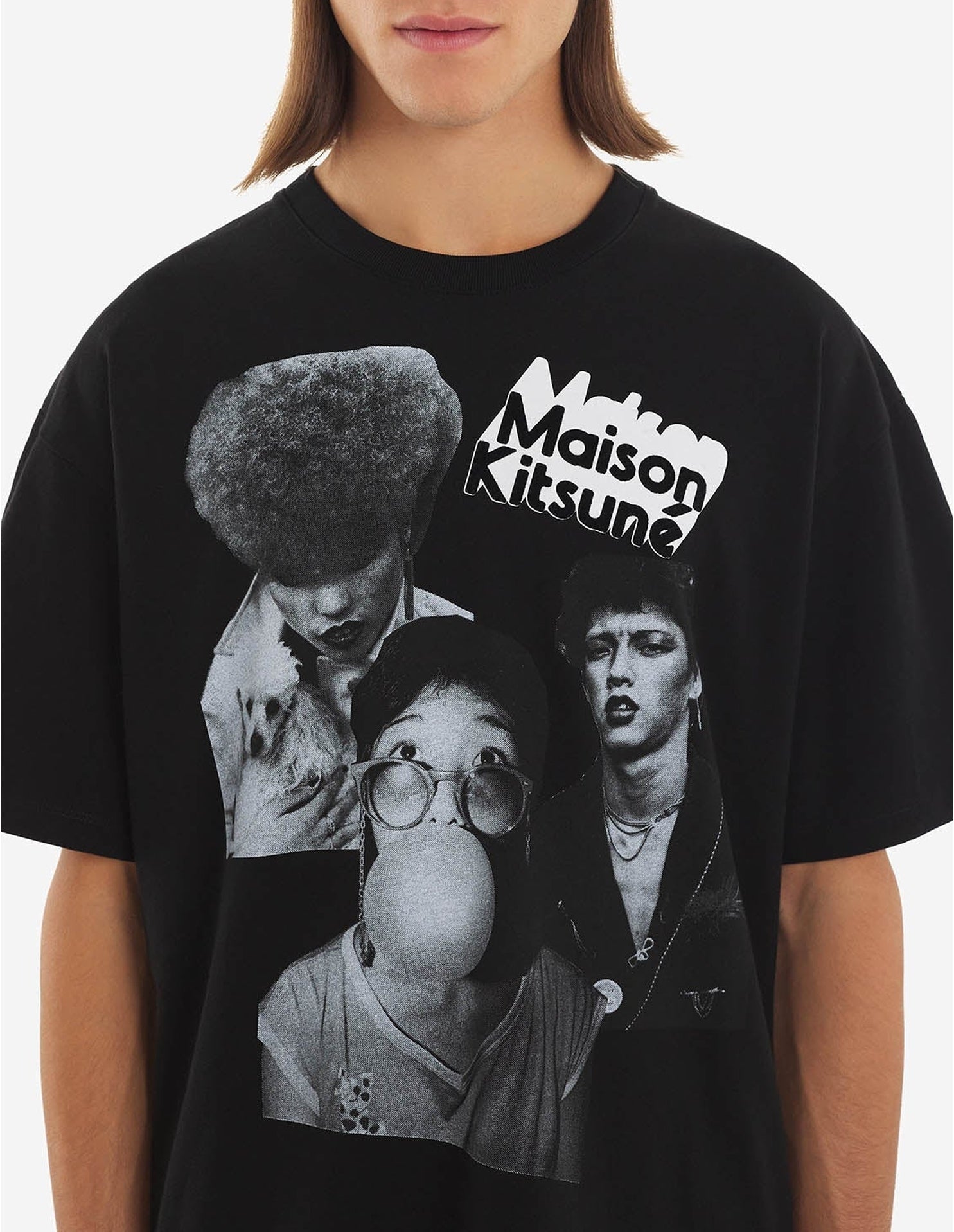 T-shirt Maison Kitsuné x Olympia Le-Tan - Black