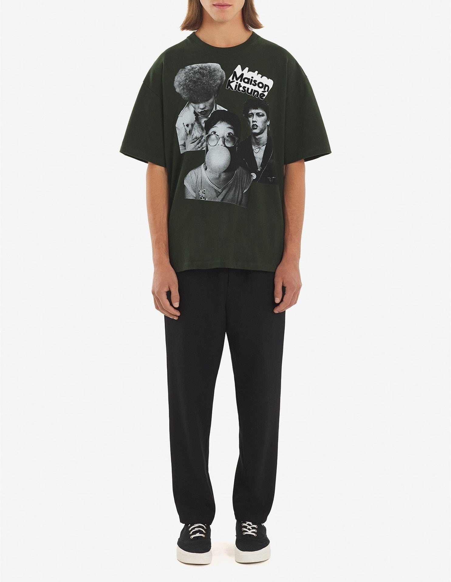 T-shirt Maison Kitsuné x Olympia Le-Tan - Khaki Green