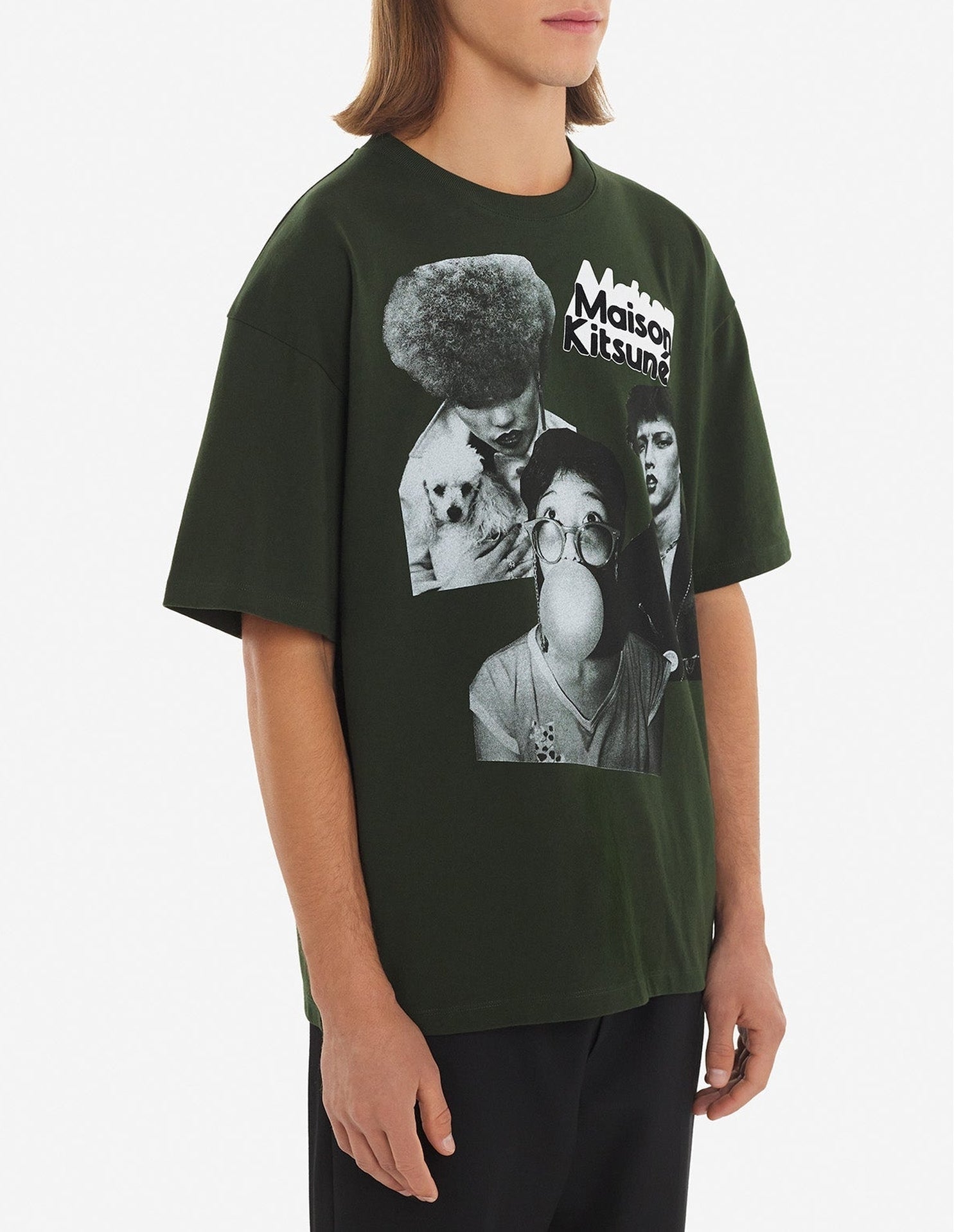 T-shirt Maison Kitsuné x Olympia Le-Tan - Khaki Green