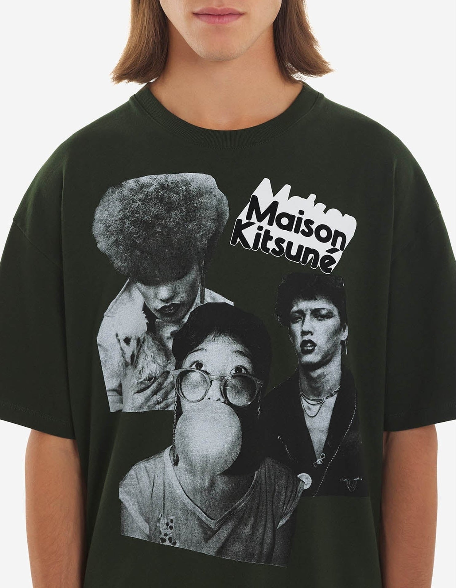 T-shirt Maison Kitsuné x Olympia Le-Tan - Khaki Green