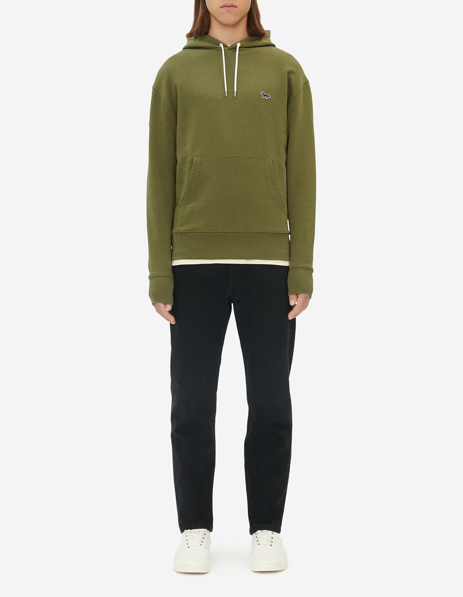 Sweat à capuche et manches longues - Khaki Grey
