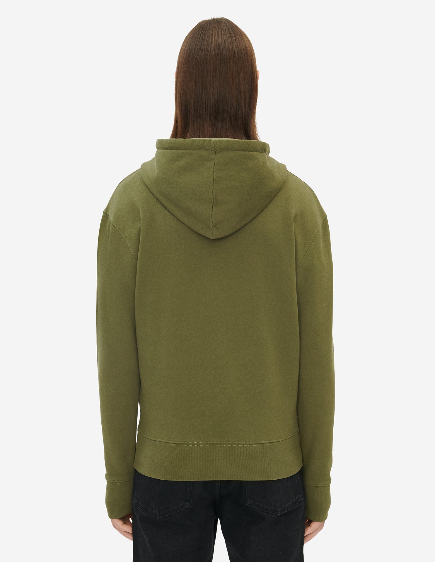 Sweat à capuche et manches longues - Khaki Grey