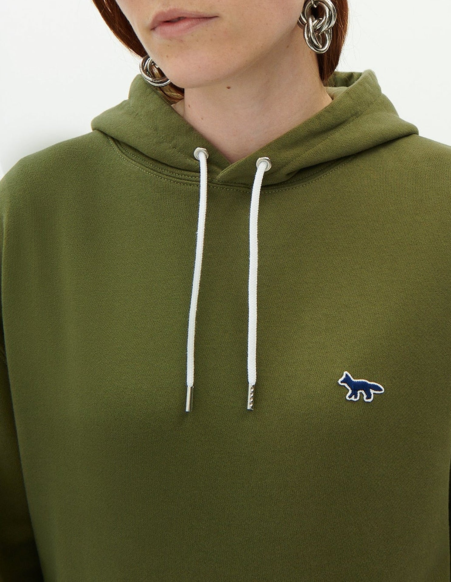 Sweat à capuche et manches longues - Khaki Grey