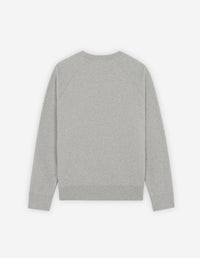 Sweatshirt à col rond avec impression - Grey Melange