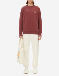 Sweatshirt avec écusson - Wine Lees Melange