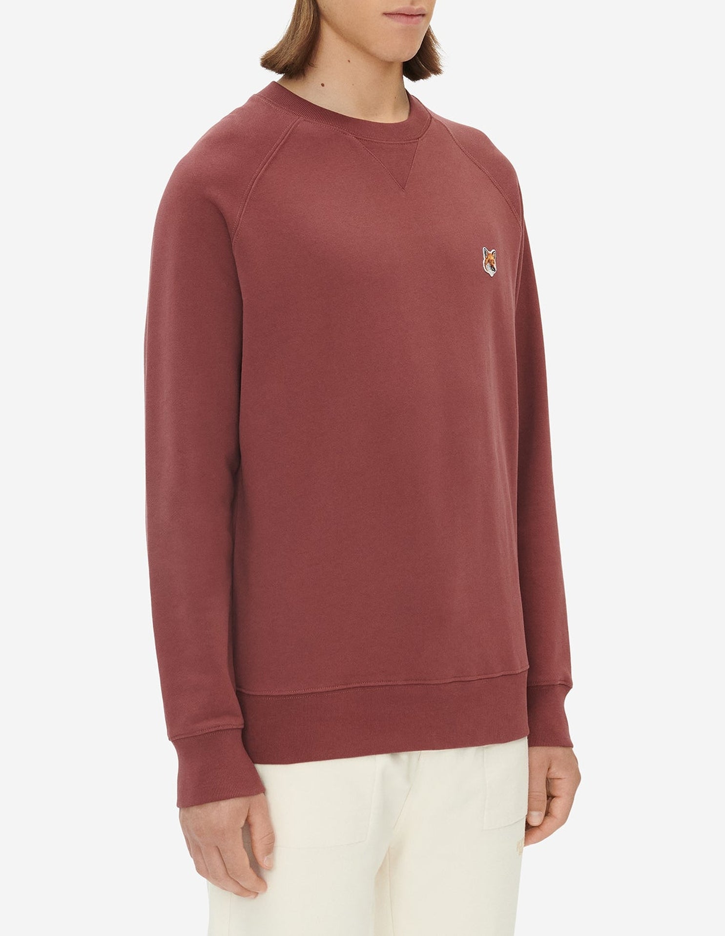 Sweatshirt avec écusson - Wine Lees Melange