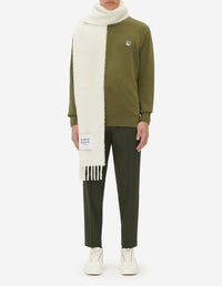 Sweatshirt à col rond avec écusson - Khaki Grey
