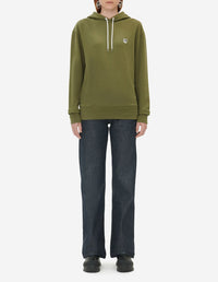 Sweat à capuche avec écusson - Khaki Grey