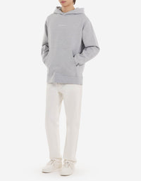 Sweat à capuche brossée - Light Grey Melange
