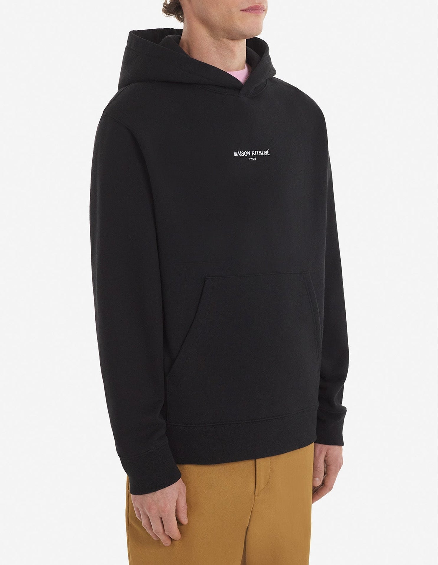 Sweat à capuche brossée - Black