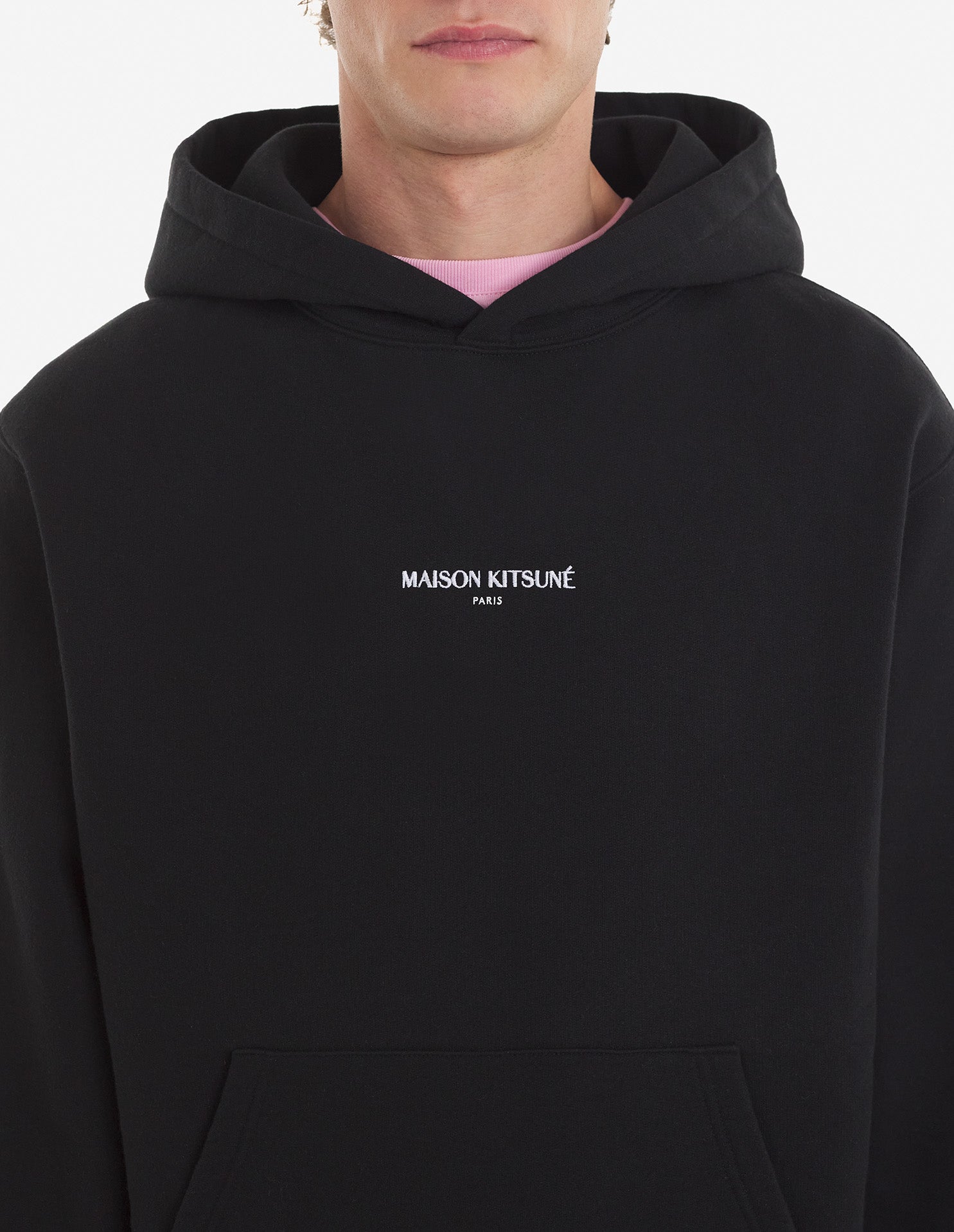 Sweat à capuche brossée - Black