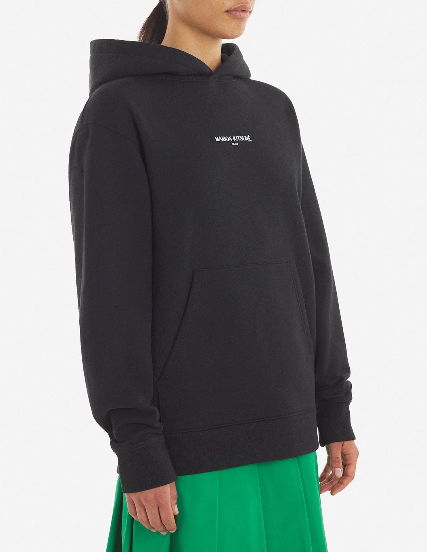 Sweat à capuche brossée - Black