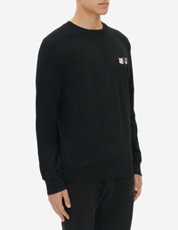 Sweatshirt avec écusson polaire - Black