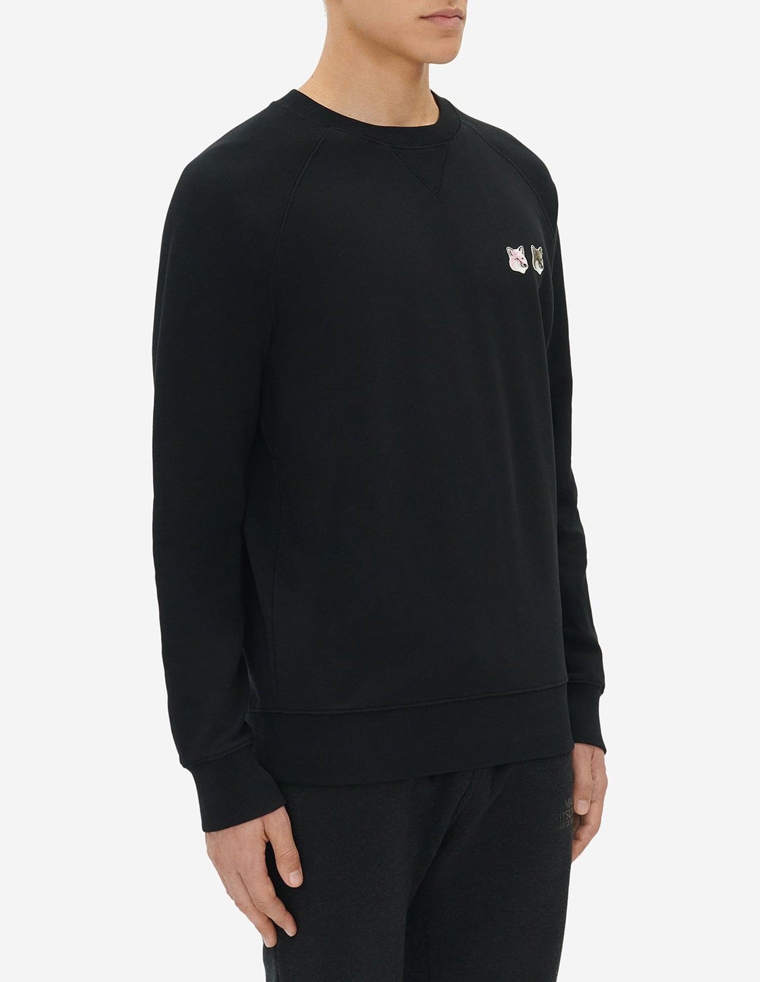 Sweatshirt avec écusson polaire - Black