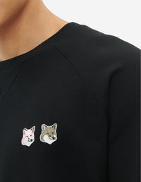 Sweatshirt avec écusson polaire - Black