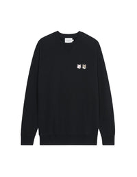 Sweatshirt avec écusson polaire - Black