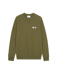 Sweatshirt avec écusson polaire - Khaki Grey