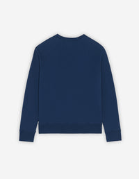 Sweatshirt à col rond avec impression - Blue Denim