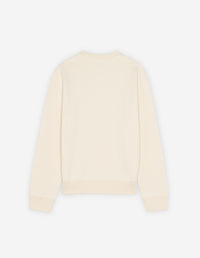 Sweatshirt à col rond avec impression - Ecru
