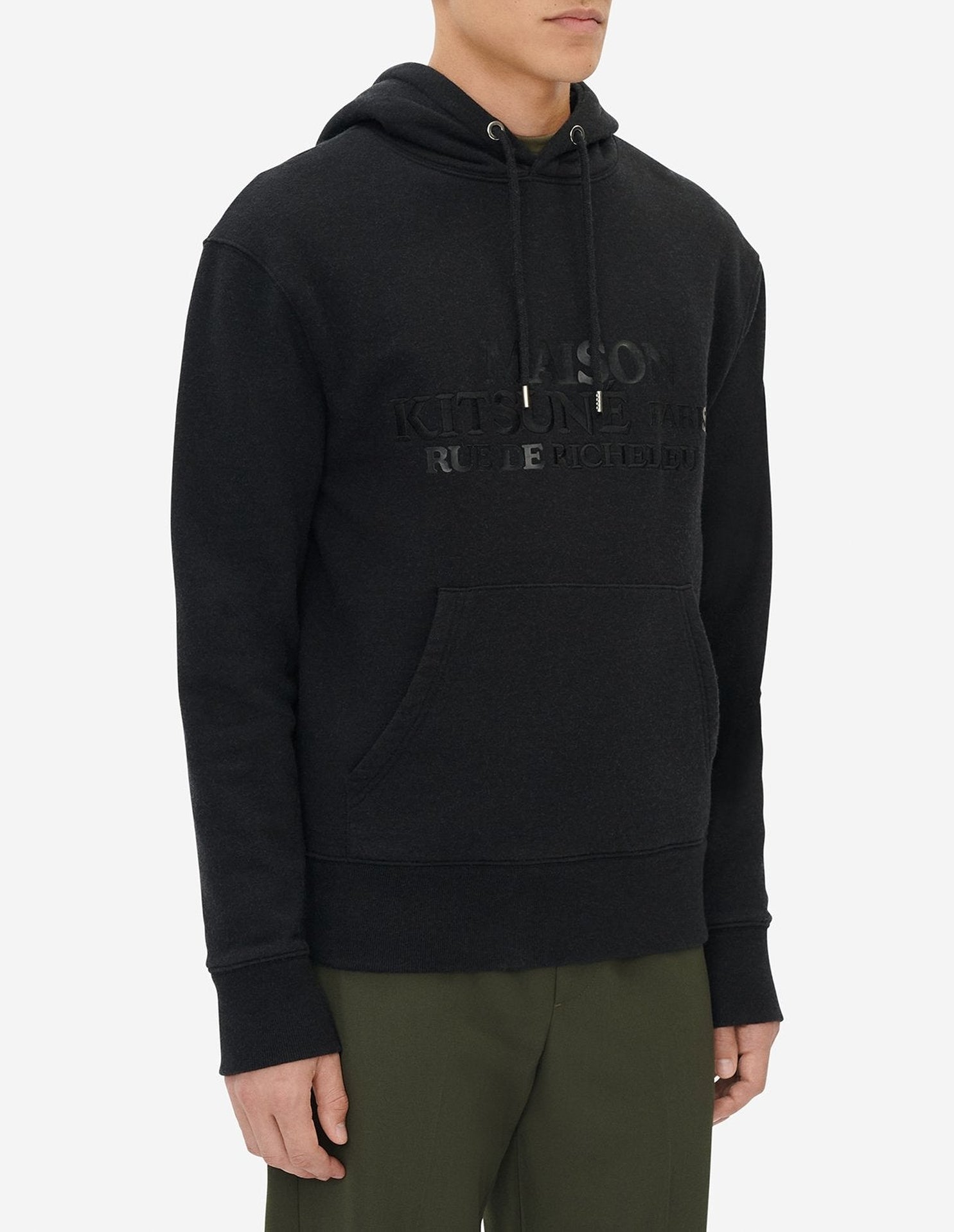 Sweat à capuche avec impression - Black